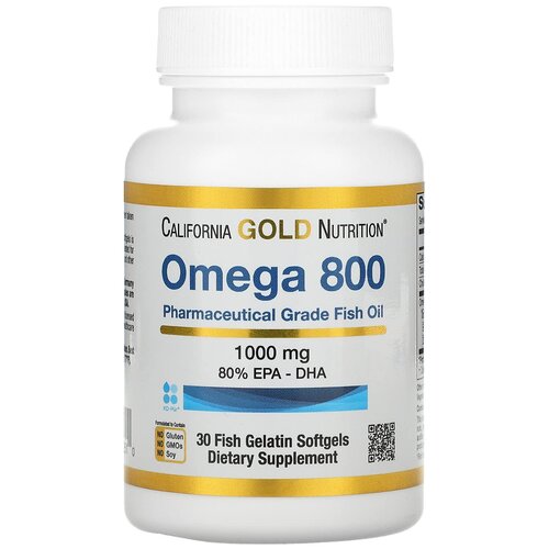 California Gold Nutrition Omega 800 Fish oil ., 230 , 70 , 30 .   , -, 