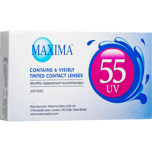    Maxima 55 UV Aspheric, 6 ., R 8,9, D -3,25, , 1 .