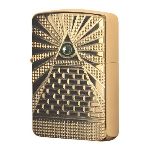  Zippo Eye of Providence Design, Armor Polish Brass , MADE IN USA 49060   , -, 