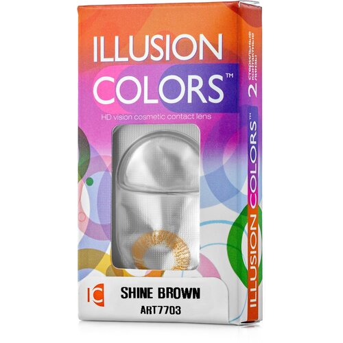   ILLUSION Colors Shine, 2 ., R 8,6, D 0, brown   , -, 