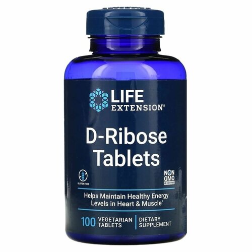 Life Extension D-Ribose Tablets, - 100    , -, 