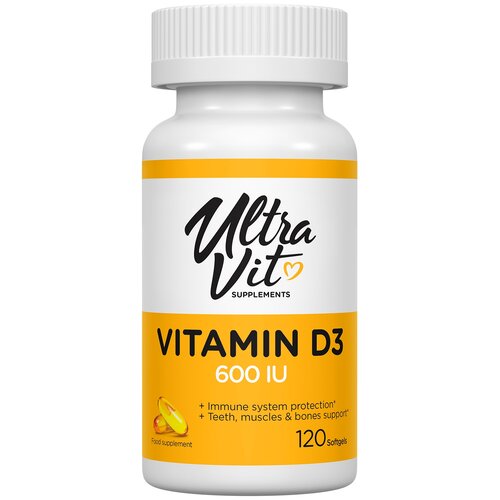 ���������� UltraVit Vitamin D3 ����., 600 ��, 90 �, 120 ��.