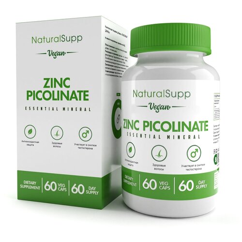 ���������� ���� ��������� NATURALSUPP Vegan Zinc Picolinate (60 ���������)