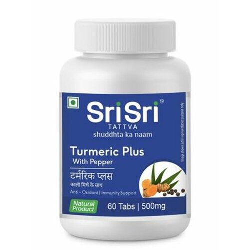 Turmeric Plus With Pepper ( )    60 . Sri Sri Tattva   , -, 