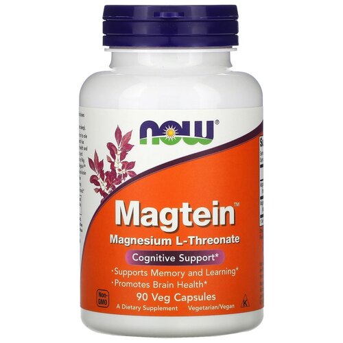 ���������� ������� NOW Magtein (magnesium L-Threonate), 140 �, 140 ��, 90 ��.