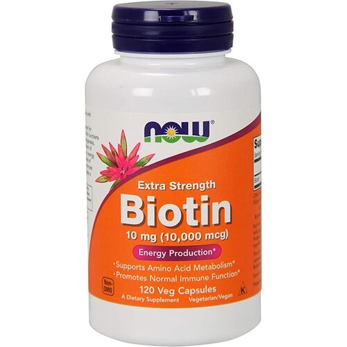 NOW Biotin 10 mg (10.000 mcg) 120     , -, 