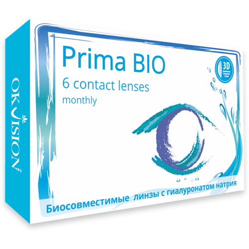 ���������� ���������� ����� �� ����� OKVision PRIMA BIO, 6 ��., R 8,6, D +5,5, 1 ��.
