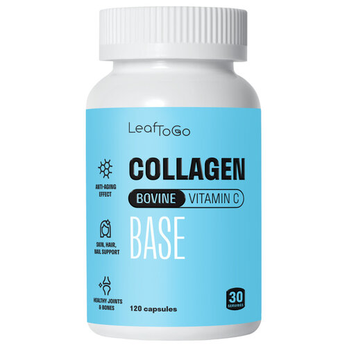 LeafToGo Collagen Bovine Vitamin C . , 120 .   , -, 