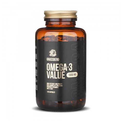 ���������� Grassberg Omega-3 Value ����., 1000 ��, 120 ��.