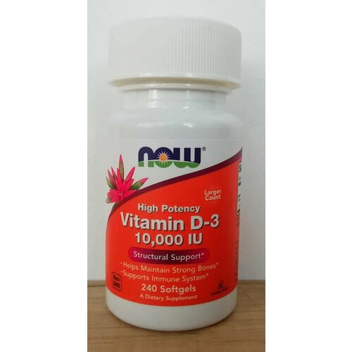 NOW Vitamin D3 10000 IU, 240   3 10000 , 240    , -, 