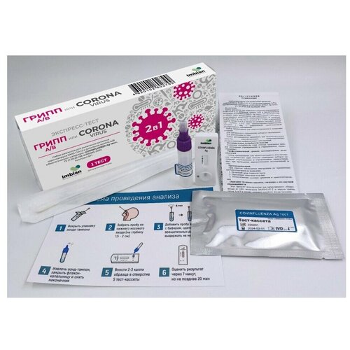 ���������� ��������-���� ��� ��������� �������� ������������ SARS-CoV-2 � ��������� ������ �/� � ������ �� ���������� Covinfluenza Ag ������ ���
