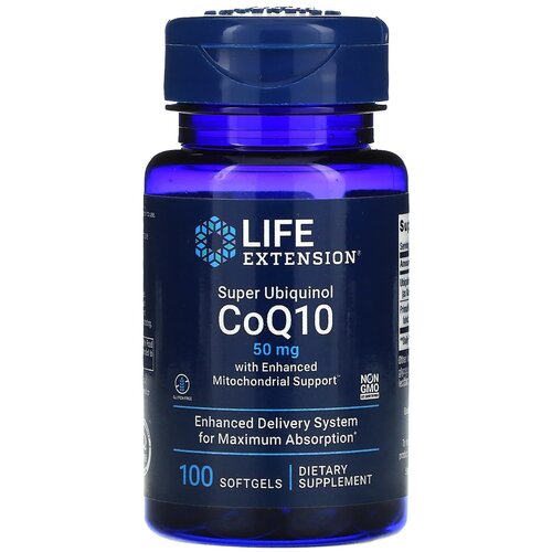  Life Extension Super Ubiquinol CoQ10 with Enhanced Mitochondrial Support, 80 , 50 , 100 .   , -, 