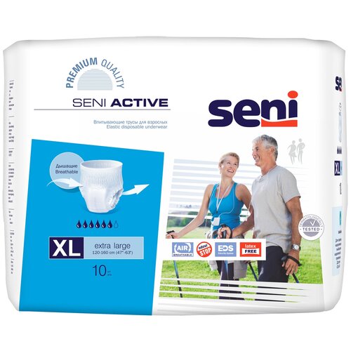  -     Seni ACTIVE extra large ( 120-160 ), 10 .   , -, 