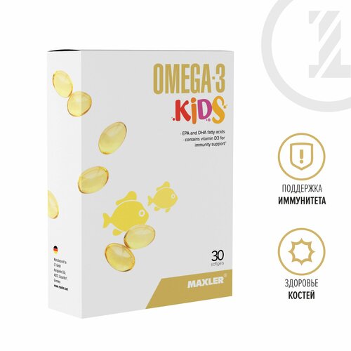 -3   +  D3   Maxler Omega-3 Kids 30 .   , -, 