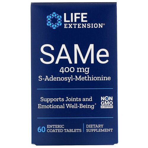 ���������� �������� Life Extension SAMe, 100 �, 400 ��, 60 ��.