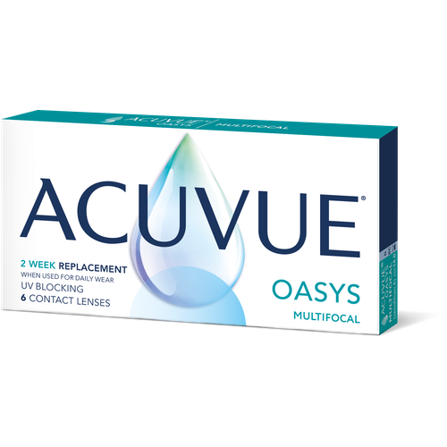 ���������� ���������� ����� ACUVUE Oasys Multifocal, 6 ��., R 8,4, D +4,5, ADD: ������, 1 ��.