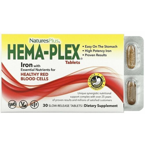 NaturesPlus, Hema-Plex, 30       , -, 