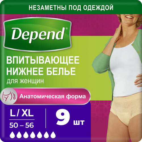    Depend   L/XL (50-56), 9 ., 1 ,   , -, 