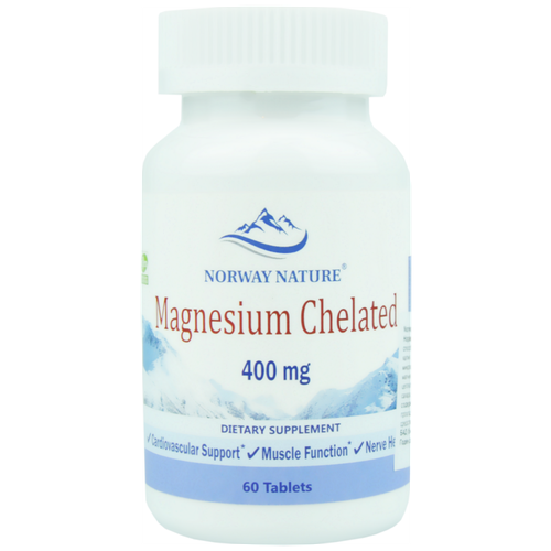  Norway Nature Magnesium Chelated, 100 , 400 , 60 .   , -, 