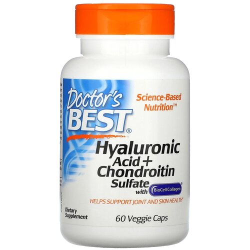  Doctor's Best Hyaluronic Acid + Chondroitin Sulfate with BioCell Collagen ., 110 , 60 .   , -, 