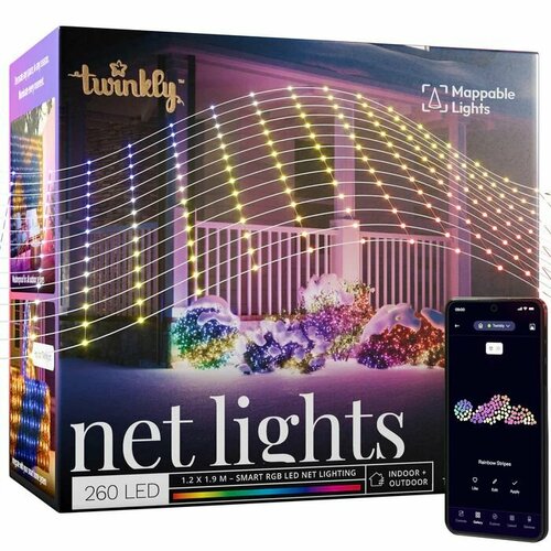   Twinkly Net 260 LED RGB Pearl, 1,2 x 1,9 ,  , IP44   , -, 