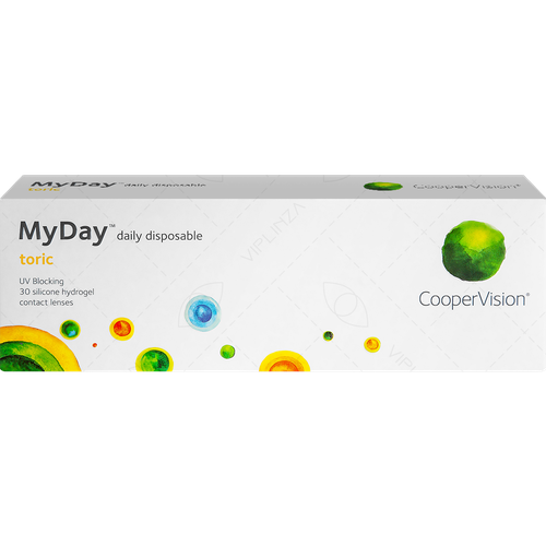   CooperVision MyDay daily disposable toric, 30 ., R 8,6, D -1,75,CYL:-1,25,A:100, , 1 .   , -, 