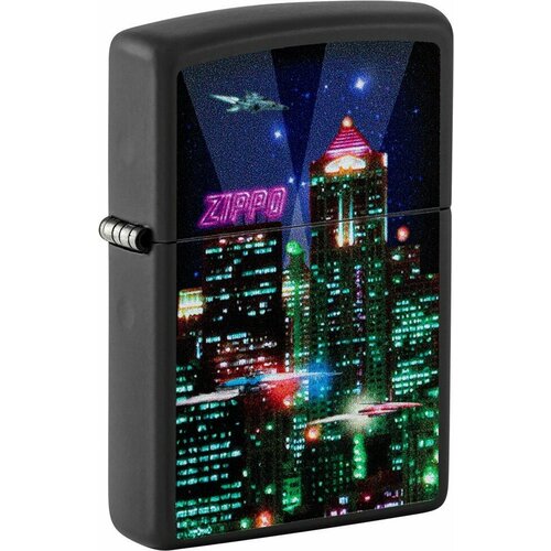   ZIPPO Cyber City   Black Matte, /,  38x13x57 