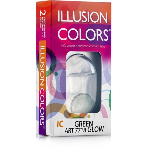   ILLUSION olors Glow, 2 ., R 8,6, D -3, green   , -, 