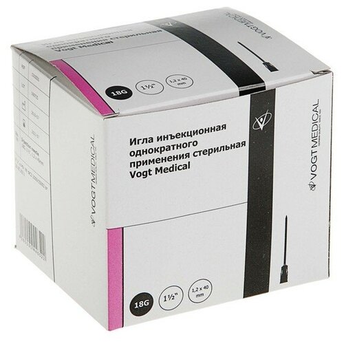   VOGT MEDICAL   , 40  x 1.2 , : 18G, 100 .   , -, 