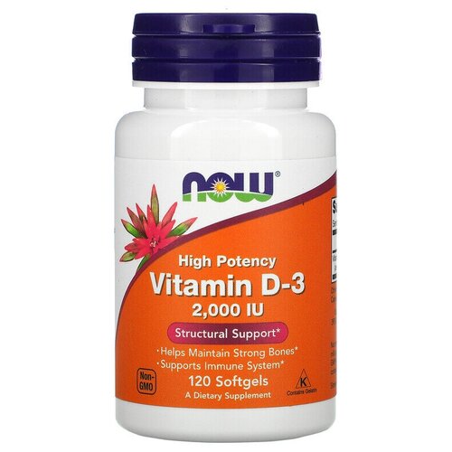 Now foods Vitamin D-3 2000 ME 120 .   , -, 