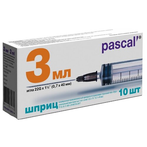  Pascal' , 40  x 0.7 , : 22G, 3 , 10 .   , -, 