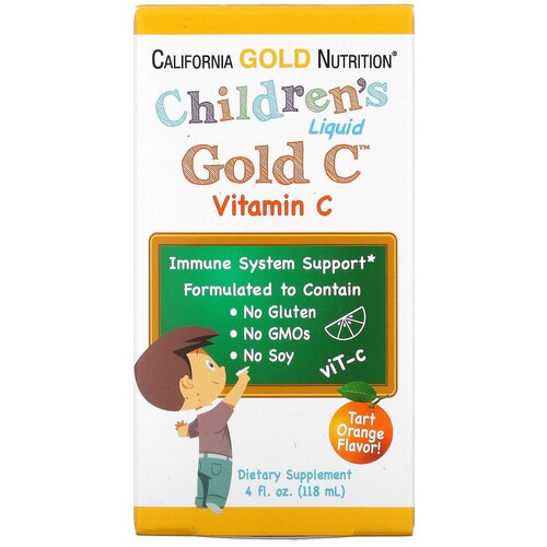 California Gold Nutrition Children's Liquid Gold Vitamin C ., 118 ,    , -, 