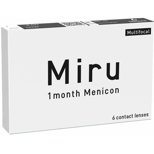   Menicon Miru 1month Multifocal, 6 ., R 8,6, D +0,5, ADD: , , 1 .   , -, 