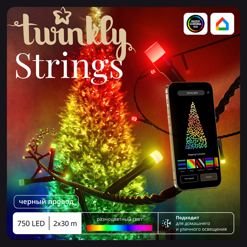  LED Twinkly Strings - 750 . (60 ) RGB + BT + Wi-Fi (TWS750STP-BEU) Generation II   , -, 