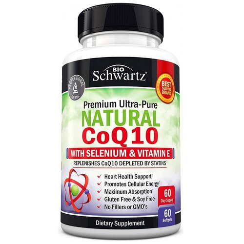  BioSchwartz Natural CoQ10, 60 .   , -, 