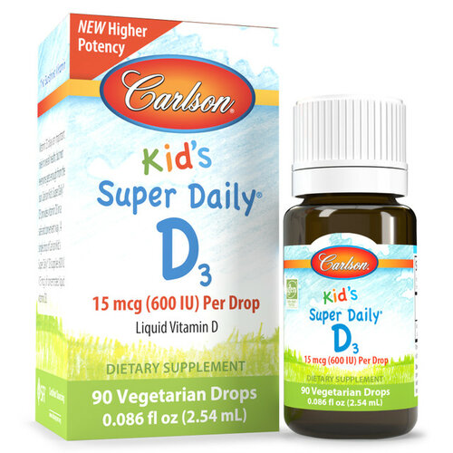 ���������� ������� Carlson Labs Baby's Super Daily D3 ��., 50 �, 2.5 ��, 400 ��, 90 ��.