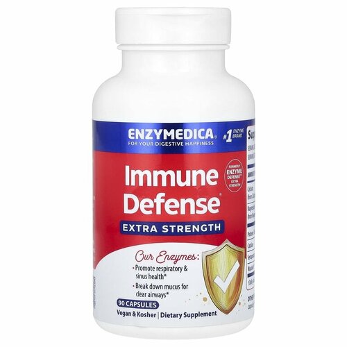 Enzymedica Immune Defense Extra Strength 90    , -, 