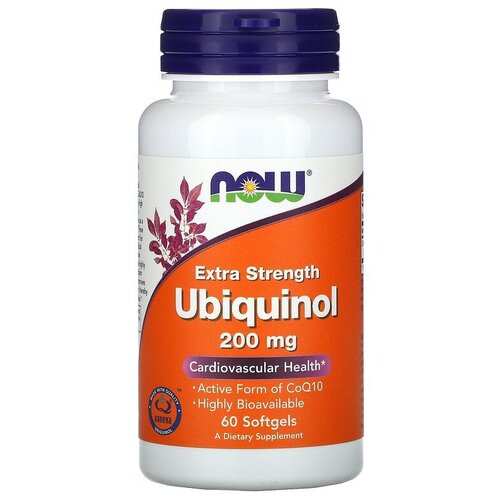���������� ������� NOW Ubiquinol, 90 �, 200 ��, 60 ��.