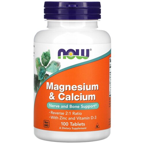  NOW Magnesium & Calcium with Zinc and Vitamin D3, 270 , 100 .   , -, 