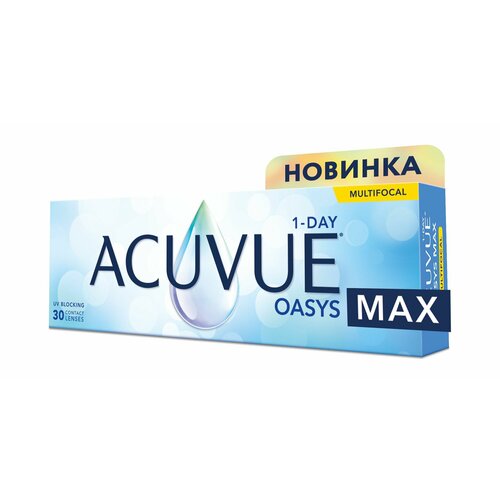 ���������� ����������� ���������� ����� ACUVUE Oasys Max 1-day Multifocal, 30 ��., R 8,4, D -8,25, ADD: �������, 1 ��.