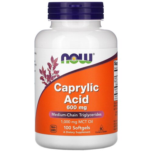  NOW Caprylic Acid 600 , 190 , 100 , 100 .   , -, 