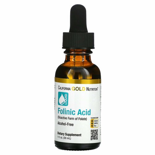 ���������� California Gold Nutrition, Folinic Acid, ��������� ������� 400 ���, 30 ��