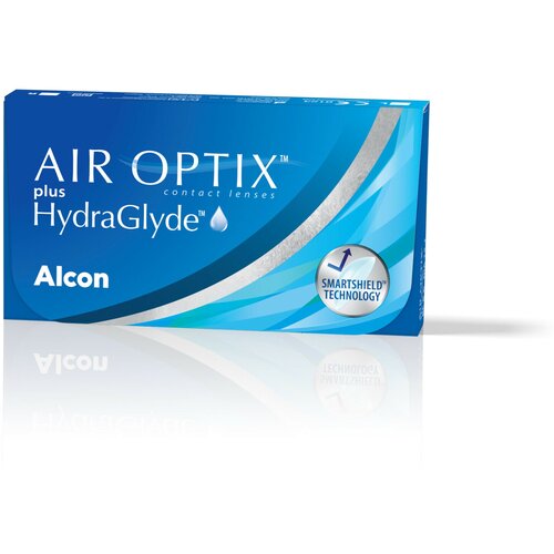 ���������� ���������� ����� �� ����� Alcon Air Optix Plus HydraGlyde, 6 ��., R 8,6, D +7,5, 1 ��.