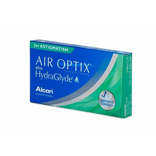 ���������� ���������� ����� �� ����� Alcon Air optix Plus HydraGlyde for Astigmatism., 3 ��., R 8,7, D -5,�CYL:�-2,25,�A�:�20