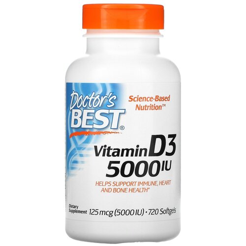 Doctor's Best Vitamin D3 ., 5000 , 220 , 720 .   , -, 