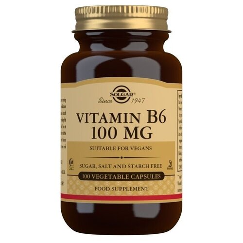 Solgar Vitamin B-6 Piridoxine HCI 100  ( -6 ) 100   (Solgar)   , -, 