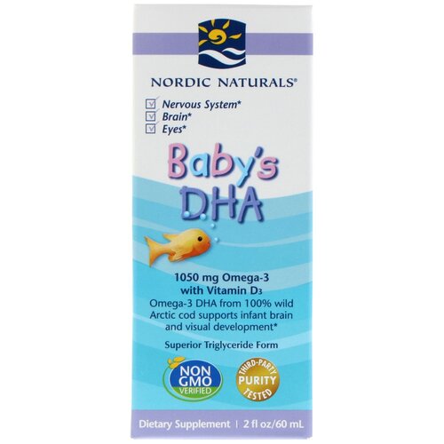 ���������� ����� Nordic Naturals Baby's DHA, 230 �, 60 ��