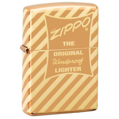     ZIPPO 49075 Vintage Zippo Box Top   High Polish Brass