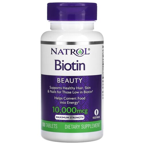 ���������� �������� Natrol Biotin 10000 ���, 80 �, 10000 ���, 100 ��.