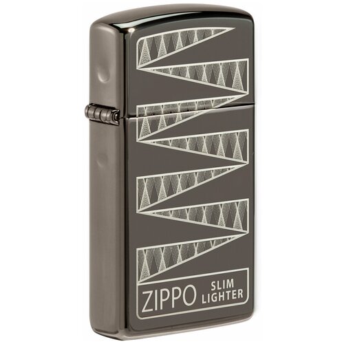     ZIPPO Slim 49709 65th Anniversary Collectible   Black Ice    , -, 